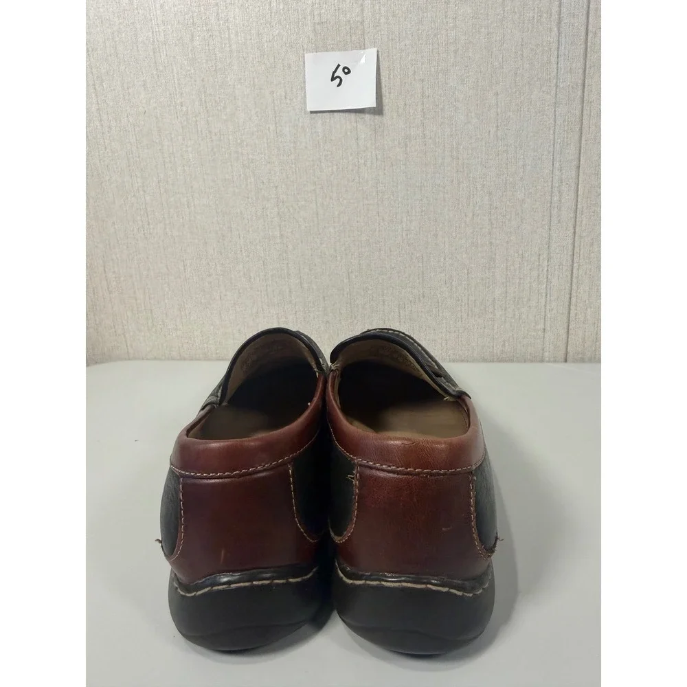 Hush Puppies Mens Leather Tassel Loafers Black Brown H100771 Size 8 M‎